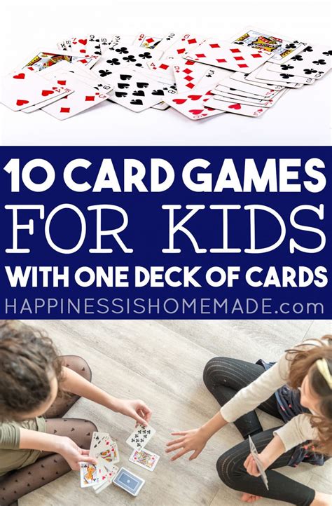 52 deck card games|10 Card Games for Kids (with One Simple Card Deck).